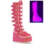 Swing-815Uv Pink Glitter Zapatos Demonia - Image 6