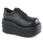 Tempo-08 Black Vegan Leather Zapatos Demonia - Image 2