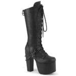 Torment-170 Black Vegan Leather Zapatos Demonia - Image 2