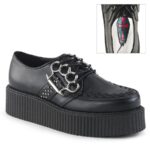 V-Creeper-516 Black Vegan Leather Zapatos Demonia - Image 2