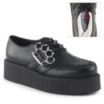 V-Creeper-516 Black Vegan Leather Zapatos Demonia - Image 6