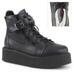 V-Creeper-566 Zapatos Demonia Black Vegan Leather - Image 2