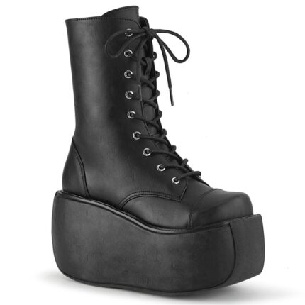 Violet-120 Black Vegan Leather Demonia Colombia