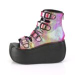 Violet-150 Pink-Green Iridescent Vegan Leather Demonia Colombia - Image 4