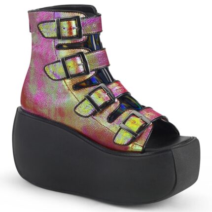 Violet-150 Pink-Green Iridescent Vegan Leather Demonia Colombia