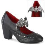 Vivika-32 Black Vegan Leather Zapatos Demonia - Image 2