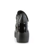 Void-37 Black Vegan Leather-Patent Zapatos Demonia - Image 5