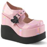 Void-38 Zapatos Demonia Baby Pink Holo Patent - Image 2