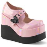 Void-38 Zapatos Demonia Baby Pink Holo Patent - Image 3