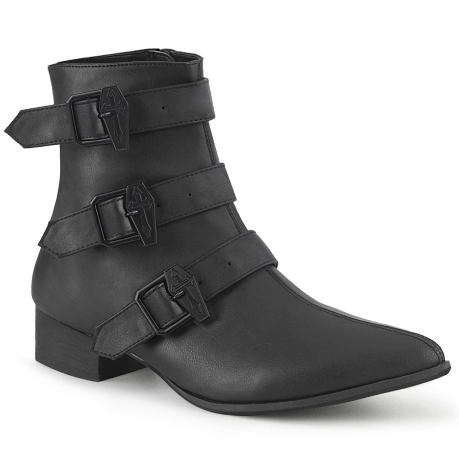 warlock_50_c_black_vegan_leather_demonia_colombia.jpg Warlock-50-C Black Vegan Leather Demonia Colombia - Image 1
