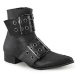 Warlock-55 Demonia Colombia Black Vegan Leather - Image 2