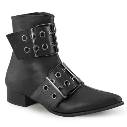 Warlock-55 Demonia Colombia Black Vegan Leather