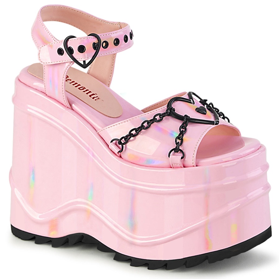 wave_09_baby_pink_hologram_zapatos_demonia.jpg Wave-09 Baby Pink Hologram Zapatos Demonia - Image 1