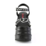 Wave-09 Zapatos Demonia Black Vegan Leather - Image 3