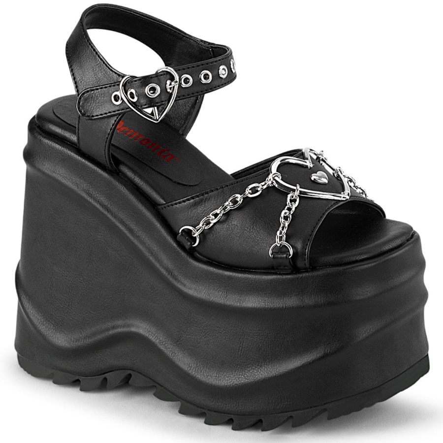 wave_09_zapatos_demonia_black_vegan_leather.jpg Wave-09 Zapatos Demonia Black Vegan Leather - Image 1