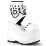 Wave-22 Zapatos Demonia White Vegan Leather - Image 2