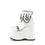 Wave-22 Zapatos Demonia White Vegan Leather - Image 4