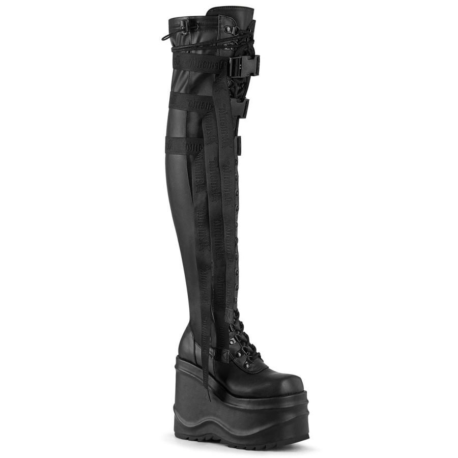wave_315_black_stretch_vegan_leather_zapatos_demonia.jpg Wave-315 Black Stretch Vegan Leather Zapatos Demonia - Image 1