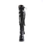 Wave-315 Zapatos Demonia Black Stretch Patent - Image 3