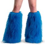 Yeti-08 Zapatos Demonia Blue Faux Fur - Image 3