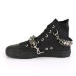 Zapatos Demonia Black Canvas Deviant-107 - Image 4
