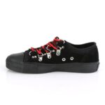 Zapatos Demonia Black Canvas-Suede Deviant-05 - Image 4