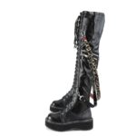 Zapatos Demonia Black Str Vegan Leather Emily-377 - Image 4