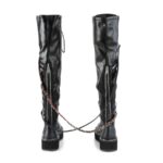 Zapatos Demonia Black Str Vegan Leather Emily-377 - Image 5