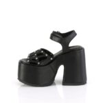 Zapatos Demonia Black Vegan Leather Camel-17 - Image 4