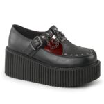 Zapatos Demonia Black Vegan Leather Creeper-215