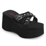 Zapatos Demonia Black Vegan Leather Funn-29 - Image 2