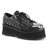 Zapatos Demonia Black Vegan Leather Gravedigger-04 - Image 2