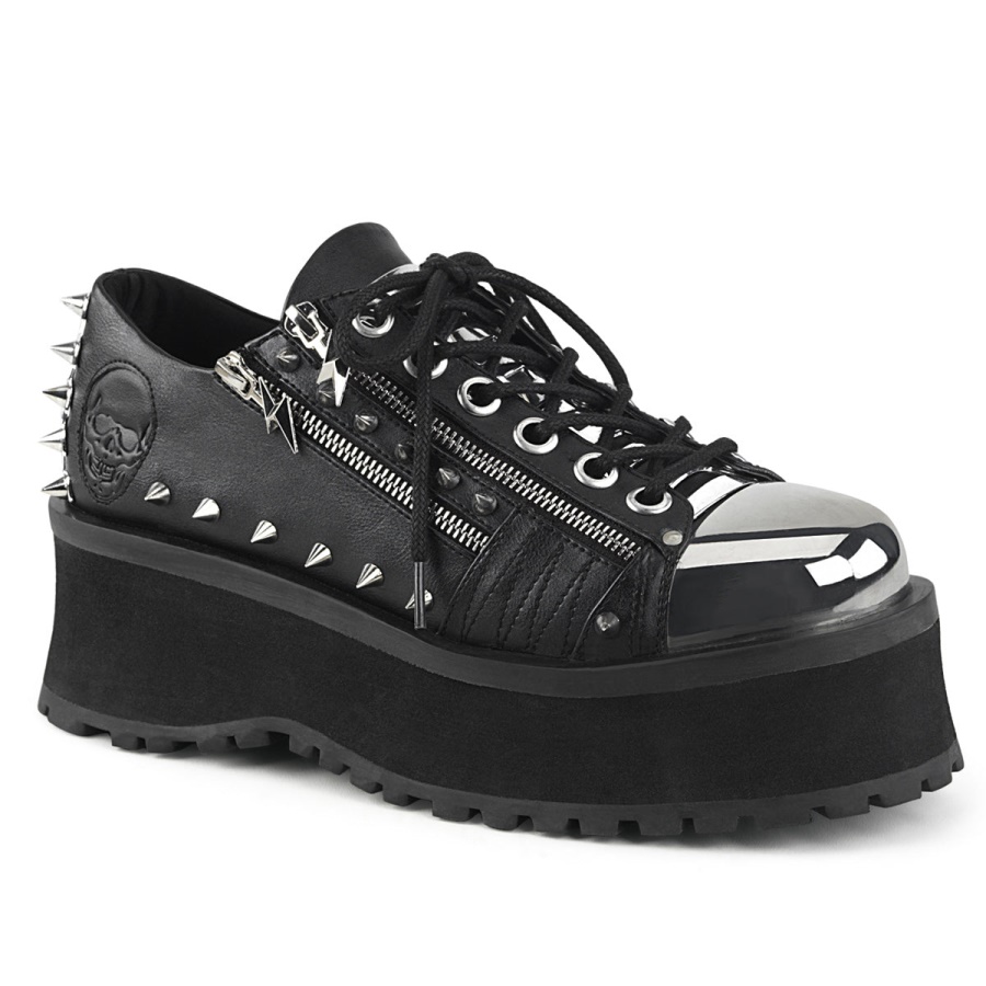 zapatos_demonia_black_vegan_leather_gravedigger_04.jpg Zapatos Demonia Black Vegan Leather Gravedigger-04 - Image 1