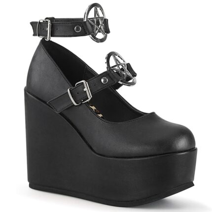 Zapatos Demonia Black Vegan Leather Poison-99-1