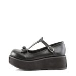 Zapatos Demonia Black Vegan Leather Sprite-03 - Image 4