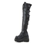 Zapatos Demonia Black Vegan Leather-Stretch Shaker-350 - Image 4