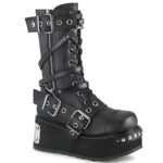 Zapatos Demonia Black Vegan Leather Trashville-250 - Image 2