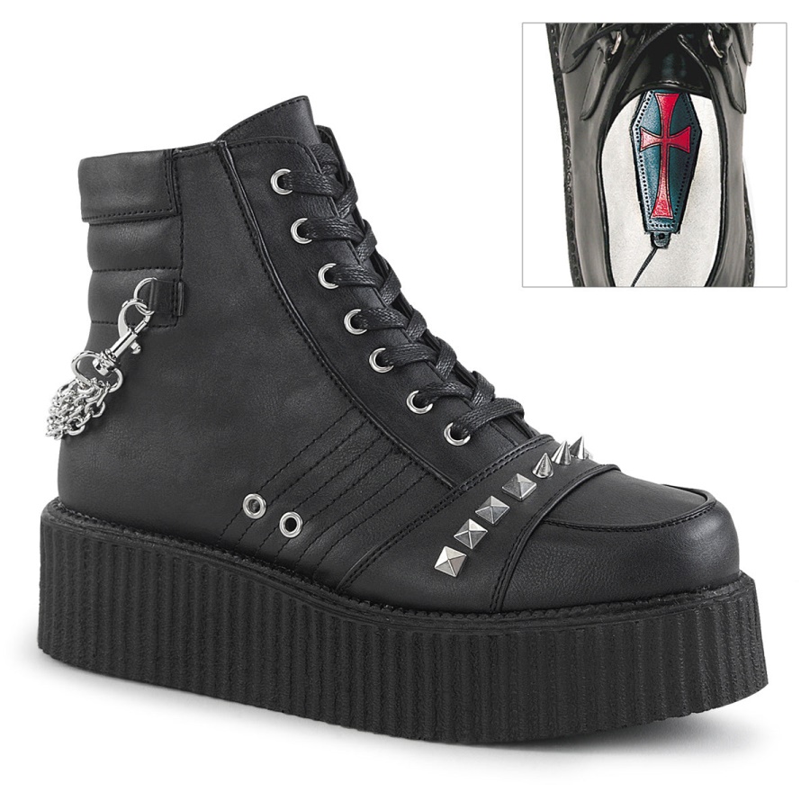 zapatos_demonia_black_vegan_leather_v_creeper_565.jpg Zapatos Demonia Black Vegan Leather V-Creeper-565 - Image 1