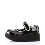 Zapatos Demonia Black-White Patent Sprite-01 - Image 4