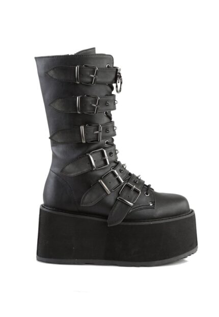 Zapatos Demonia Botín Cowboybiker Negro