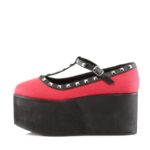 Zapatos Demonia Red Canvas Click-07 - Image 4