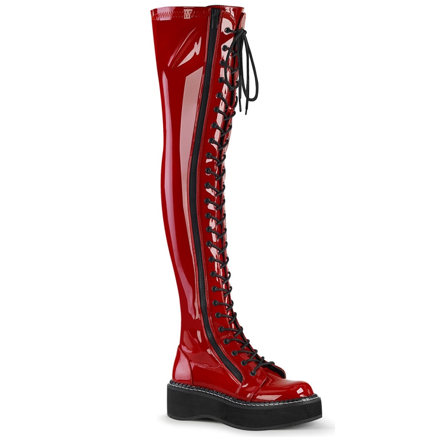 zapatos_demonia_red_patent_emily_375.jpg Zapatos Demonia Red Patent Emily-375 - Image 1
