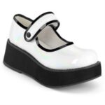 Zapatos Demonia White Holo Patent Sprite-01 - Image 6