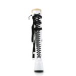 Zapatos Demonia White Stretch Patent Wave-315 - Image 3