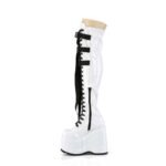 Zapatos Demonia White Stretch Patent Wave-315 - Image 4