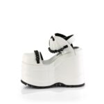 Zapatos Demonia White Vegan Leather Wave-20 - Image 4