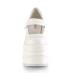 Zapatos Demonia White Vegan Leather Wave-32 - Image 3